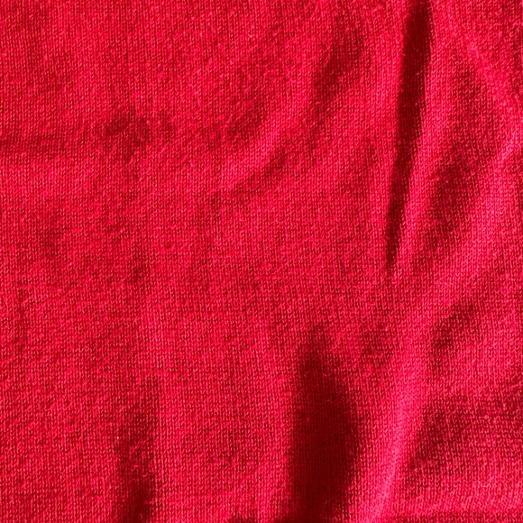 Chaps V Neck Sleeveless Lightweight Red Sweater Mens Large Navy Chest Emblem - Picture 9 of 9